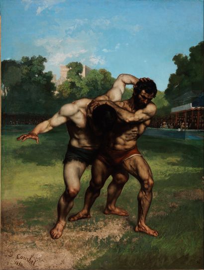 Gustave Courbet - The Wrestlers - Google Art Project.jpg
