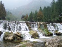 Waterfalls at Mount Qingcheng