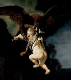 The Rape of Ganymede (1635) by Rembrandt