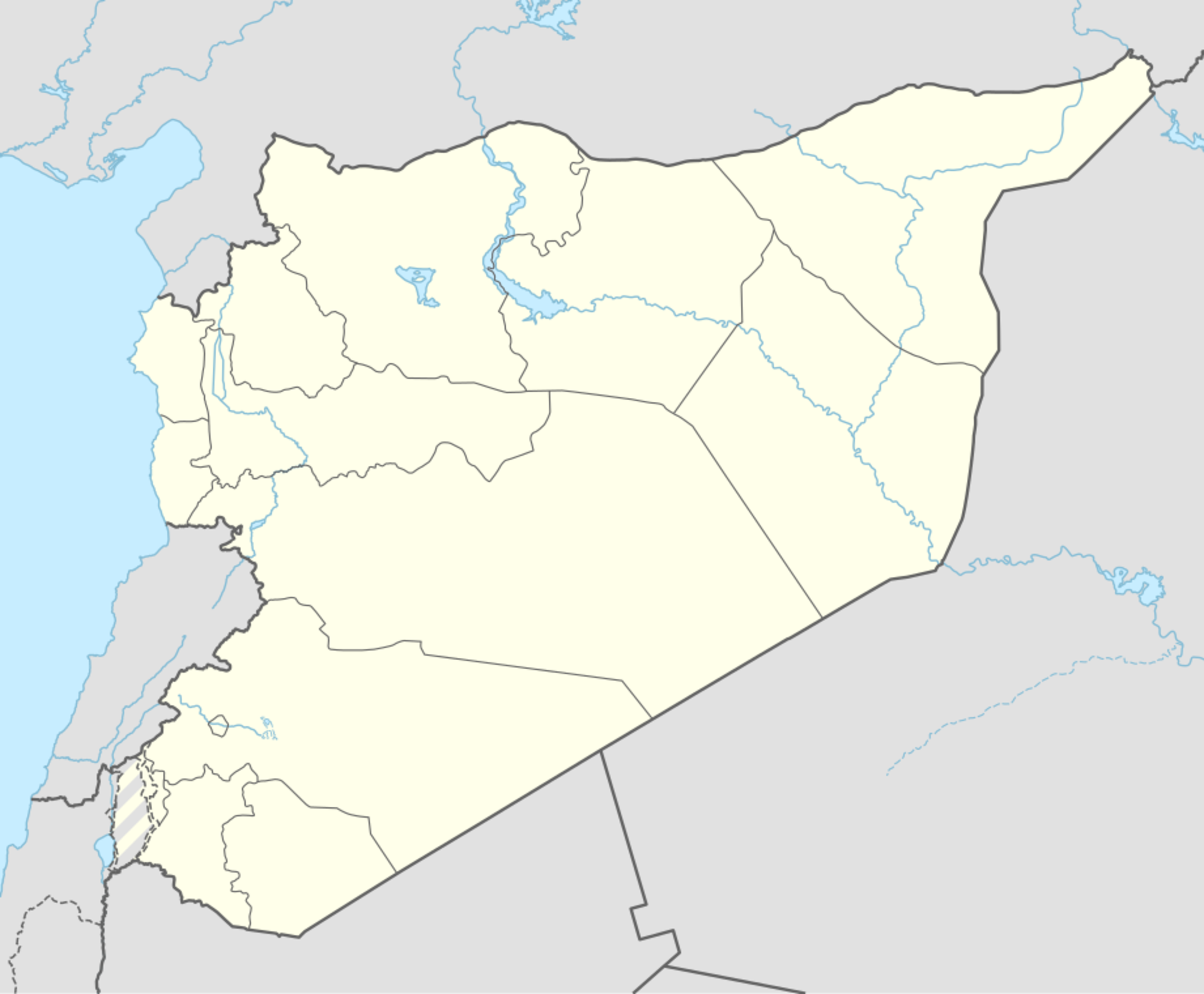 المدن والبلدات أثناء الحرب الأهلية السورية is located in سوريا