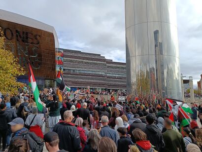 Cardiff Solidarity for Palestine protest, 21 October 2023 135345 (redacted).jpg