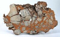 Native copper cementing host rock, Ray Mine, Arizona