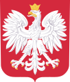 Coat of arms of Poland. The symbol of an eagle appeared for the first time on the coins made during the reign of Bolesław I (992–1025), initially as the coat of arms of the Piast dynasty.
