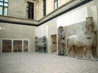 Louvre – human-headed winged bulls, sculpture and Reliefs from Dur-Sharrukin.