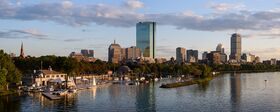 Boston skyline from Longfellow Bridge September 2017 panorama 2.jpg