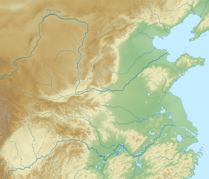 ملف:China Northern Plain relief location map.png