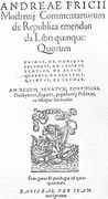 9. De republica emendanda (1554) by Andrzej Frycz Modrzewski, proposed a deep programme of reforms of the state, society and church.