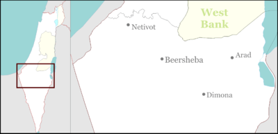 Location map Israel north negev