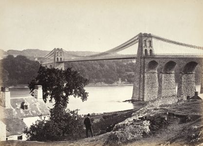Bangor, Suspension Bridge, From Anglesey