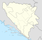 Location map many/شرح is located in البوسنة والهرسك