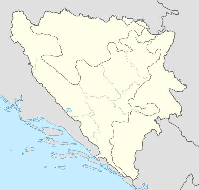 Location map Bosnia and Herzegovina