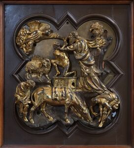 The Sacrifice of Isaac, Brunelleschi's competition project for a door panel of the Baptistry of Florence (1401)