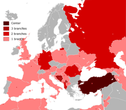Yunus Emre Institute by Country Europe.png