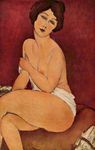 Nude Sitting on a Divan ("La Belle Romaine"), 1917