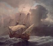 The English Ship Hampton Court in a Gale c. 1680s [12]