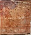 Hatshepsut with goddess Seshat.