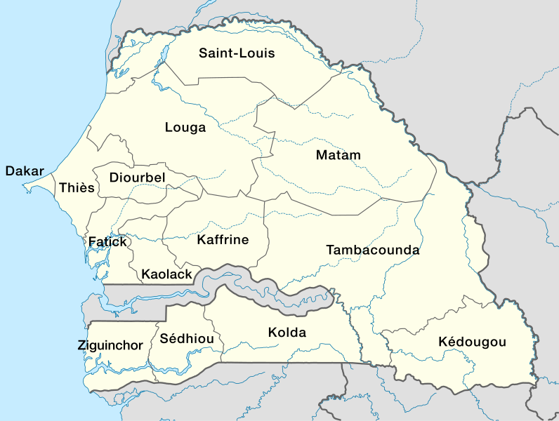 ملف:Regions of Senegal.svg