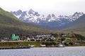 Puerto Williams with Dientes del Navarino in the background
