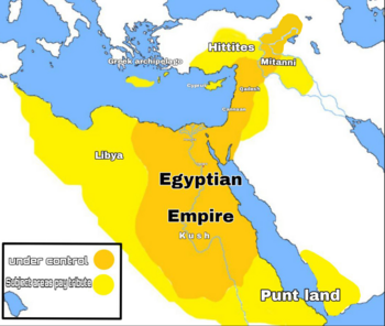 المملكة الحديثة في أوج امتدادها في القرن 15 ق.م.