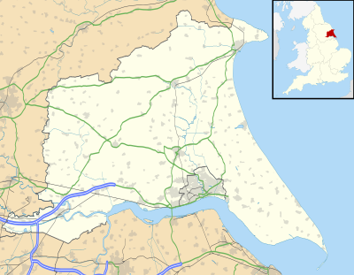 Location map East Riding of Yorkshire