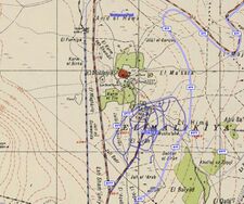Historical map series for the area of المالكية، فلسطين (1940s with modern overlay).jpg