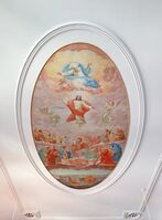 Ceiling of the Capuchin cloister, Church of St Anne, Zug (2023) by Elena Ternovaja