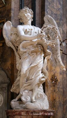Gian lorenzo bernini, angelo con la corona di spine, 1668-69, 02.jpg