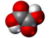 Oxalic acid space-filling model