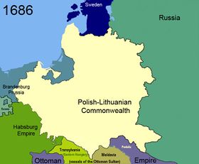 Polish–Lithuanian Commonwealth in 1686, before the treaty