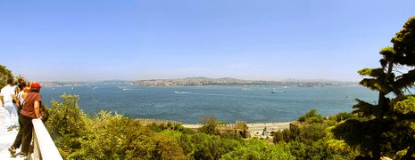 View from Topkapi Palace on the Bosphorus.
