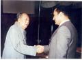 الزعيم الصيني ماو زدونگ ونائب الرئيس المصري مبارك، أبريل 1976.