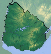 Location map/data/Uruguay is located in أوروگواي