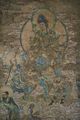 A painting of the Buddhist manjusri, from the Yulin Caves of Gansu, China, from the Tangut-led Western Xia dynasty