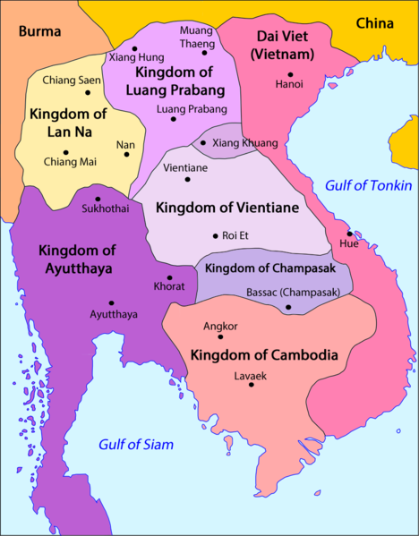 ملف:Laos - Division territòriala vèrs 1750 (vuege).png