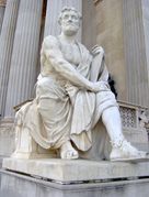 Photograph of statue of Tacitus