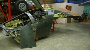 F-111 escape capsule that was shot down over Vietnam at Museum of Moscow Aviation Institute.