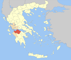 Achaea within Greece