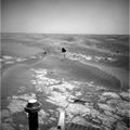 Opportunity took this picture of a rock informally named 'Marquette Island' as it approached the rock for investigations that have suggested the rock ejecta from deep within Mars rather than a meteorite.