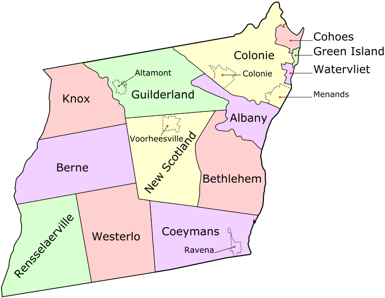 ملف:AlbanyCounty Map 2.svg