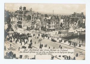 View of O'Connell Bridge, 1916