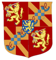 Arms of William VI as sovereign prince of the Netherlands.[3]