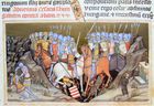 معركة مينفو، في المجريون Chronicon Pictum في عام 1360