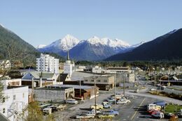 Downtown Sitka in 1984