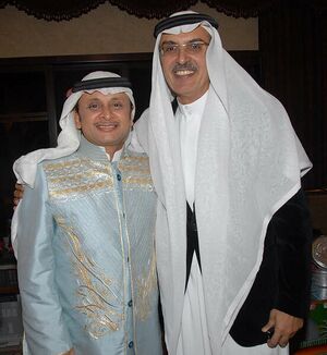 بدر بن عبد المحسن (يمين) و عبد المجيد عبد الله (يسار)