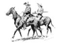 Cracker cowboys on their horses