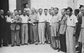 نقل السلطة من الحاكم العسكري البريطاني للد إلى أول عمدة يهودي، پساخ لڤ، في أبريل 1949.