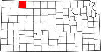 Map of Kansas highlighting ديكاتور