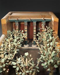 Model of a household porch and garden, 1981–1975 BCح. 1981–1975 BC