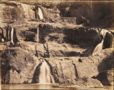 Cascade d'El-Ourit، تلمسان، الجزائر (1856)