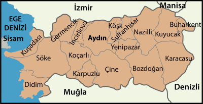 Aydın location districts.svg
